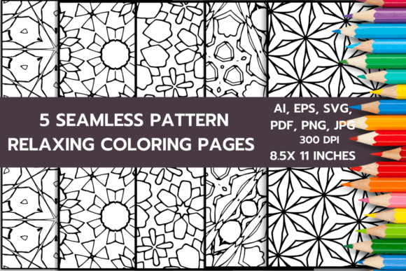 Download RELAXING PATTERN COLORING PAGES INTERIOR - Pattern Collection