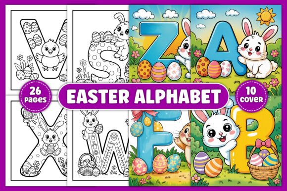 Download Easter Alphabet Coloring Pages for Kids - Alphabet coloring pages for kids Collection