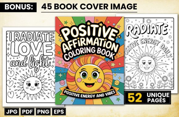 Download Positive Affirmation Adult Coloring Page - Premium Bundle