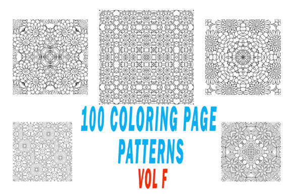 Download 100 Coloring Page Patterns Vol F - Pattern Collection