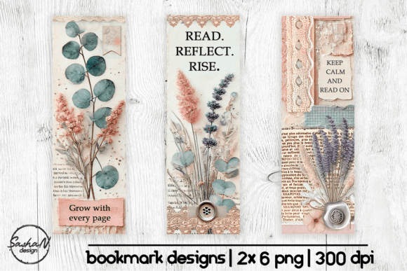 Download Elegant Botanical Bookmark Designs - Designs Collection