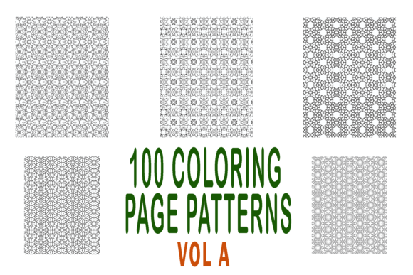 Download 100 Coloring Page Patterns Vol 1 - Pattern Collection
