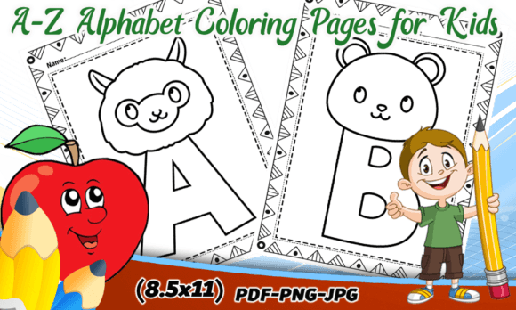 Download A-Z Alphabet Coloring Pages for Kids - Alphabet coloring pages for kids Collection