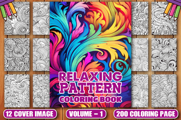 Download 200 Relaxing Pattern Coloring Pages -KDP - Pattern Collection