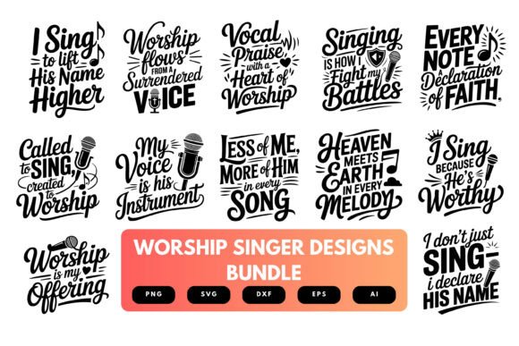 Download Worship Singer SVG Bundle - Premium Resources