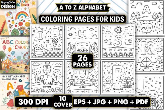 Download A to Z Alphabet Coloring Pages for Kids - Alphabet coloring pages for kids Collection