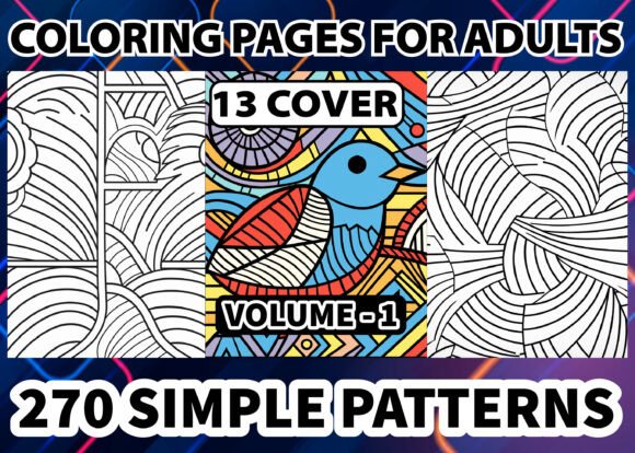 Download Simple Pattern Coloring Pages for Adults - Pattern Collection