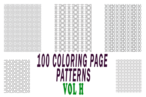 Download 100 Coloring Page Patterns Vol H - Pattern Collection