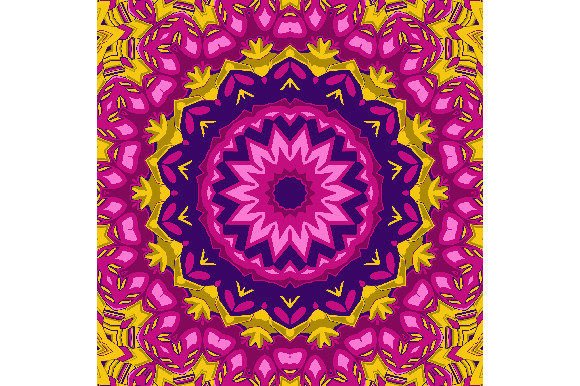 Download Abstract Indian Pattern with Mandalas - Pattern Collection